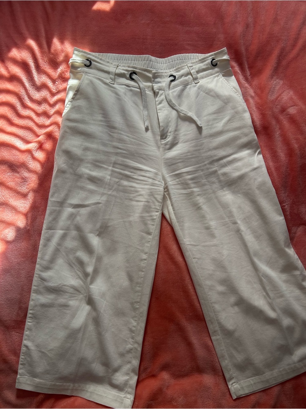 Threads 4 Thought Men's Wide-Leg Drawstring Pants - Cream